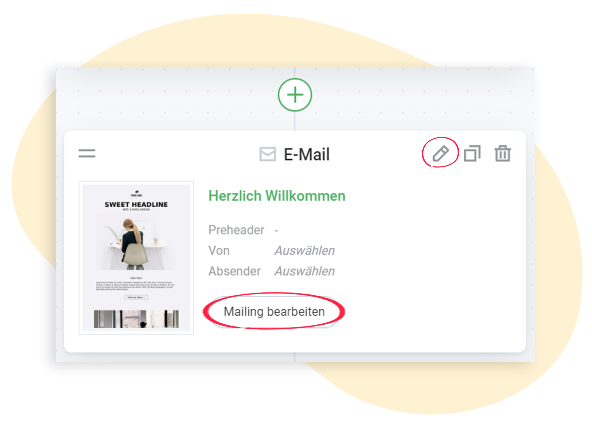 Mailing bearbeiten