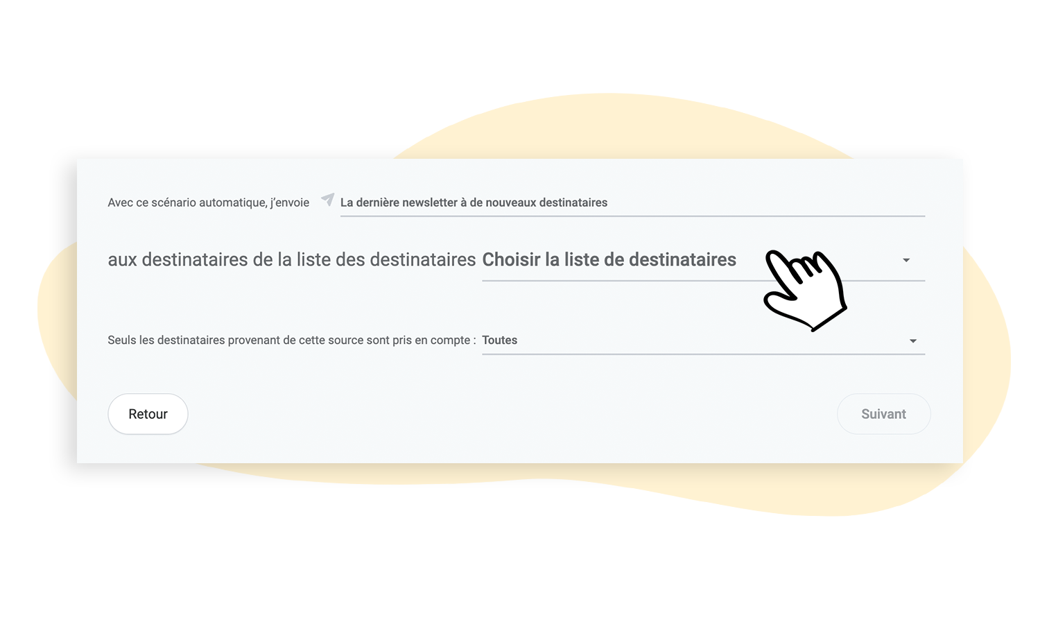 Choisir le groupe cible