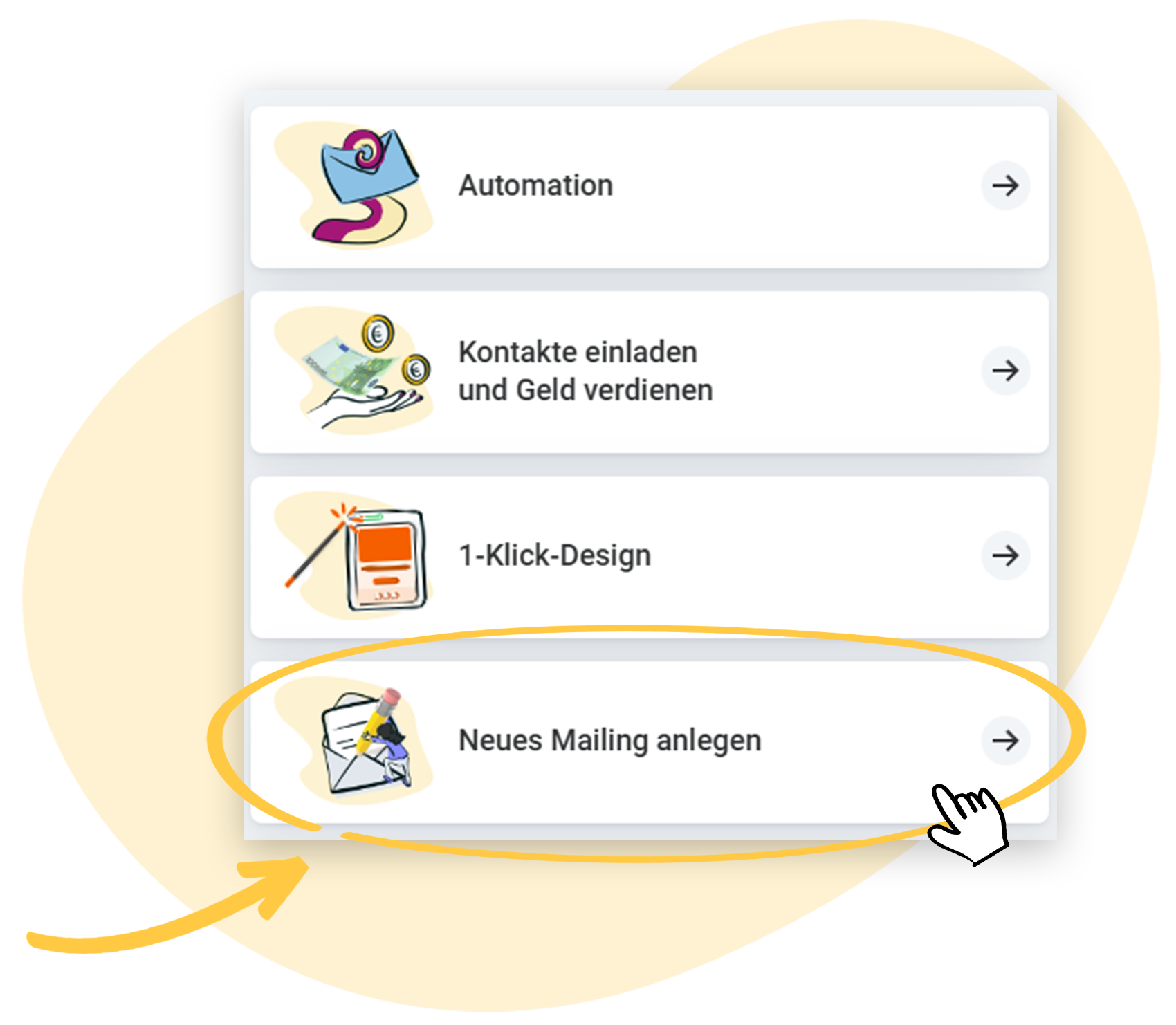 rapidmail Dashboard