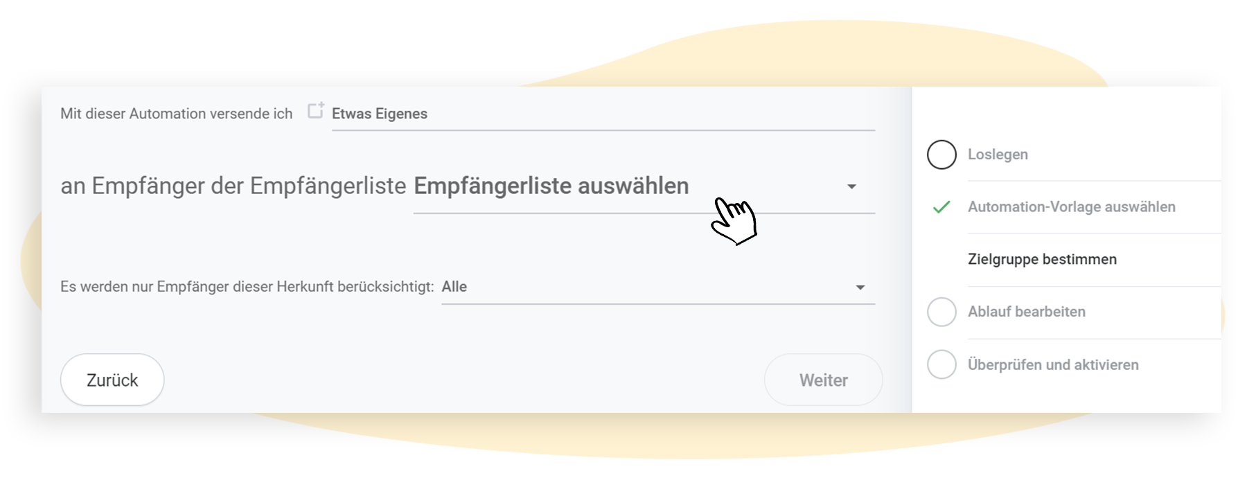 Zielgruppe auswÃ¤hlen
