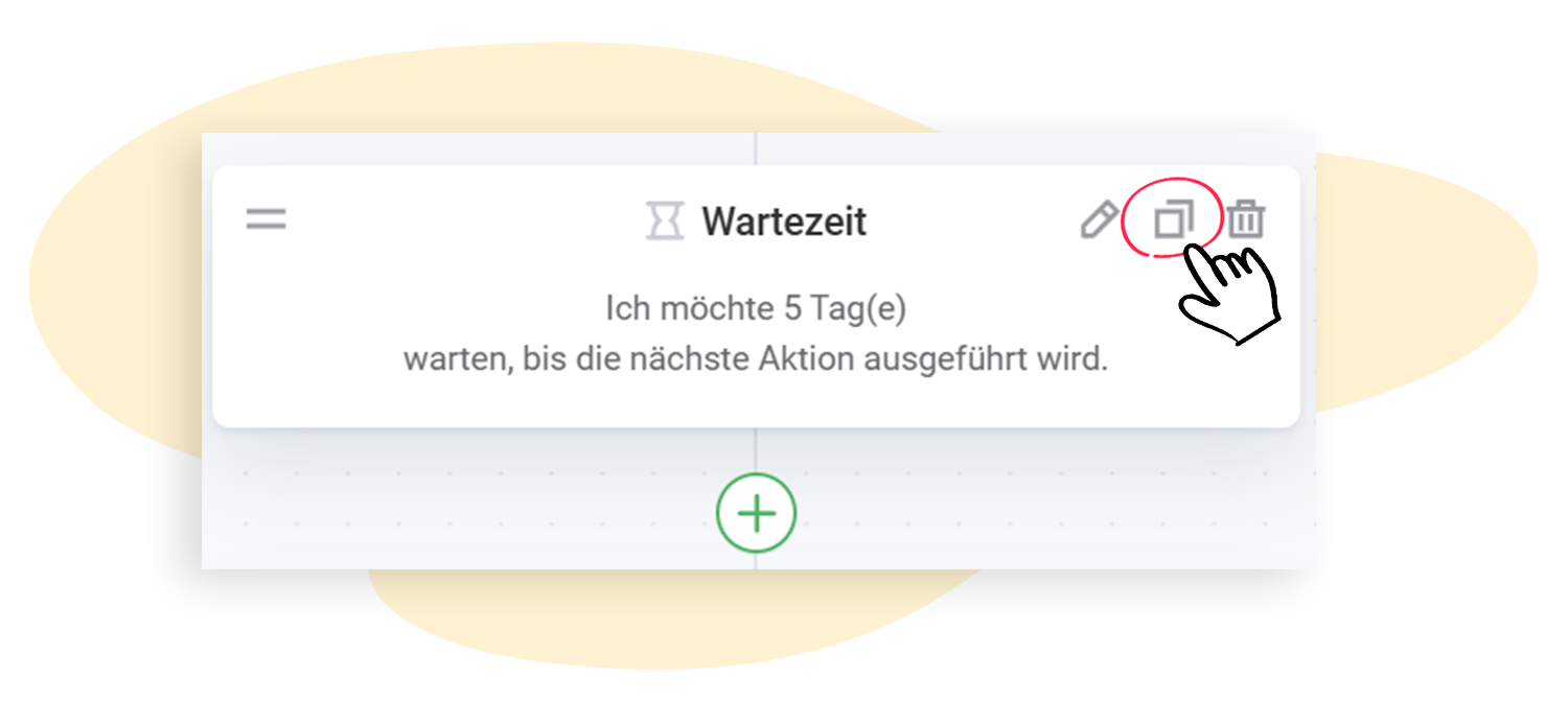 Element in Automationsstrecke duplizieren