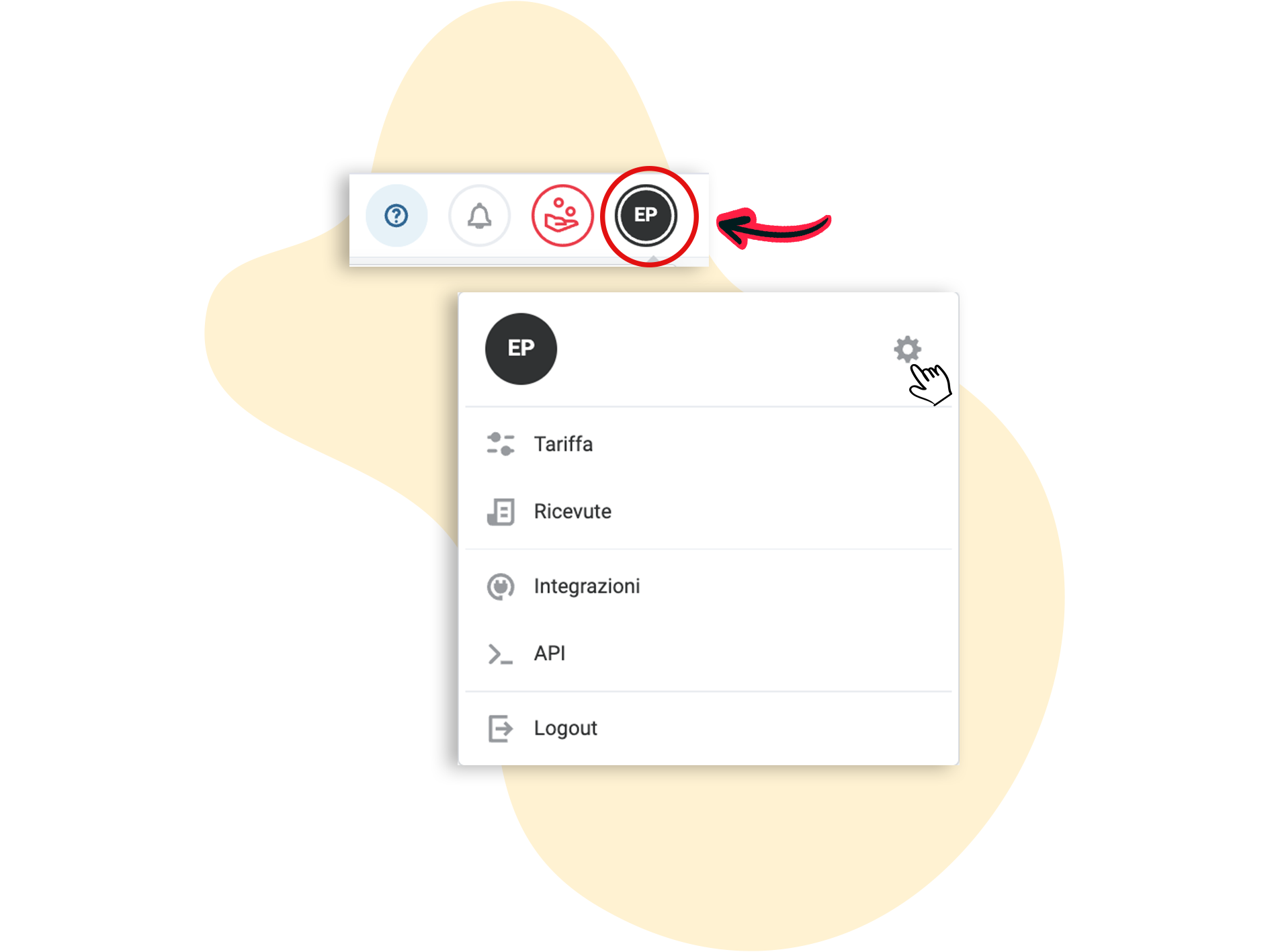 rapidmail Kontoeinstellungen aufrufen
