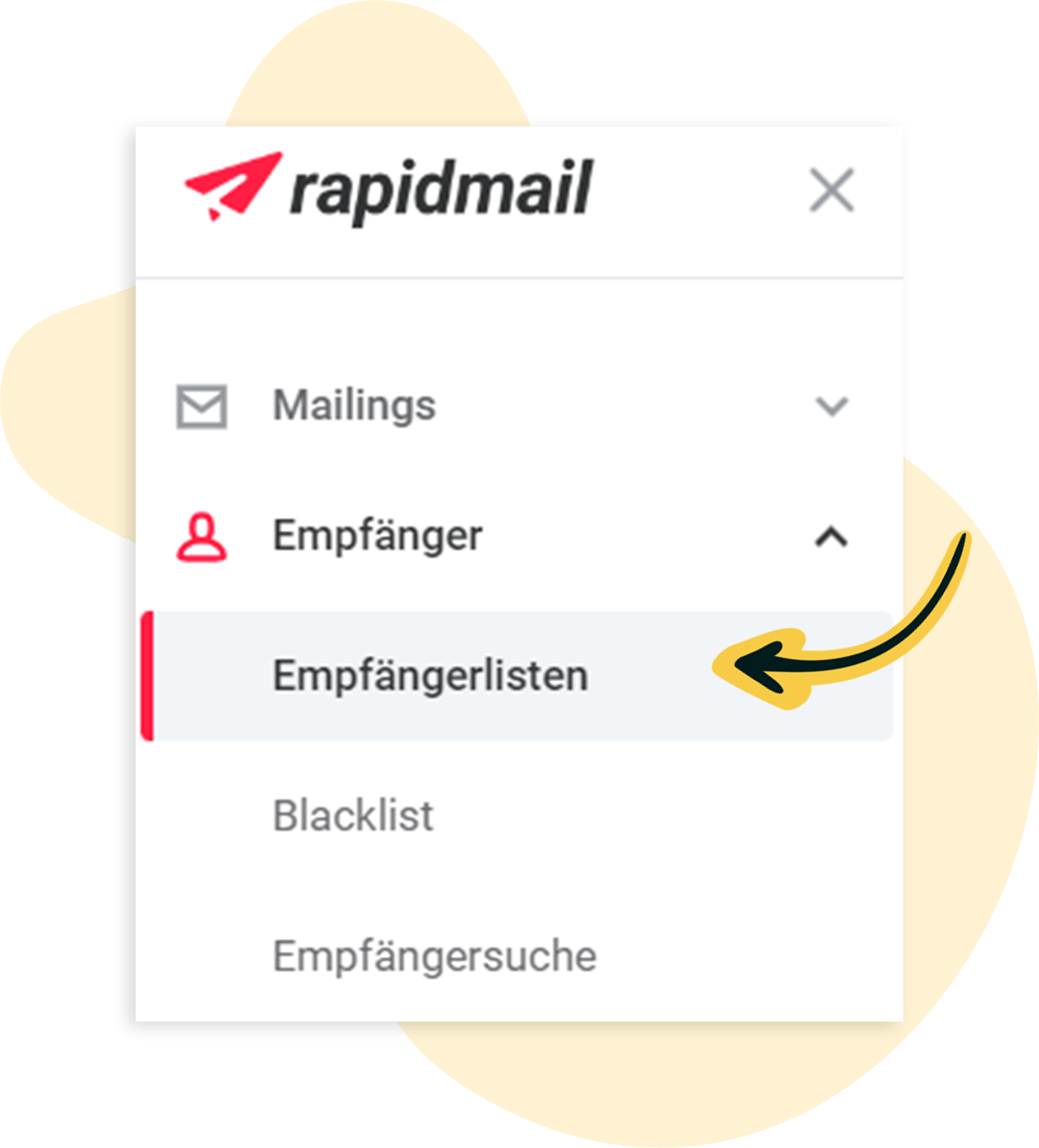 rapidmail: EmpfÃ¤ngerlisten aufrufen