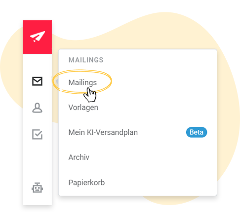 Weg zur Mailing-Ãbersicht