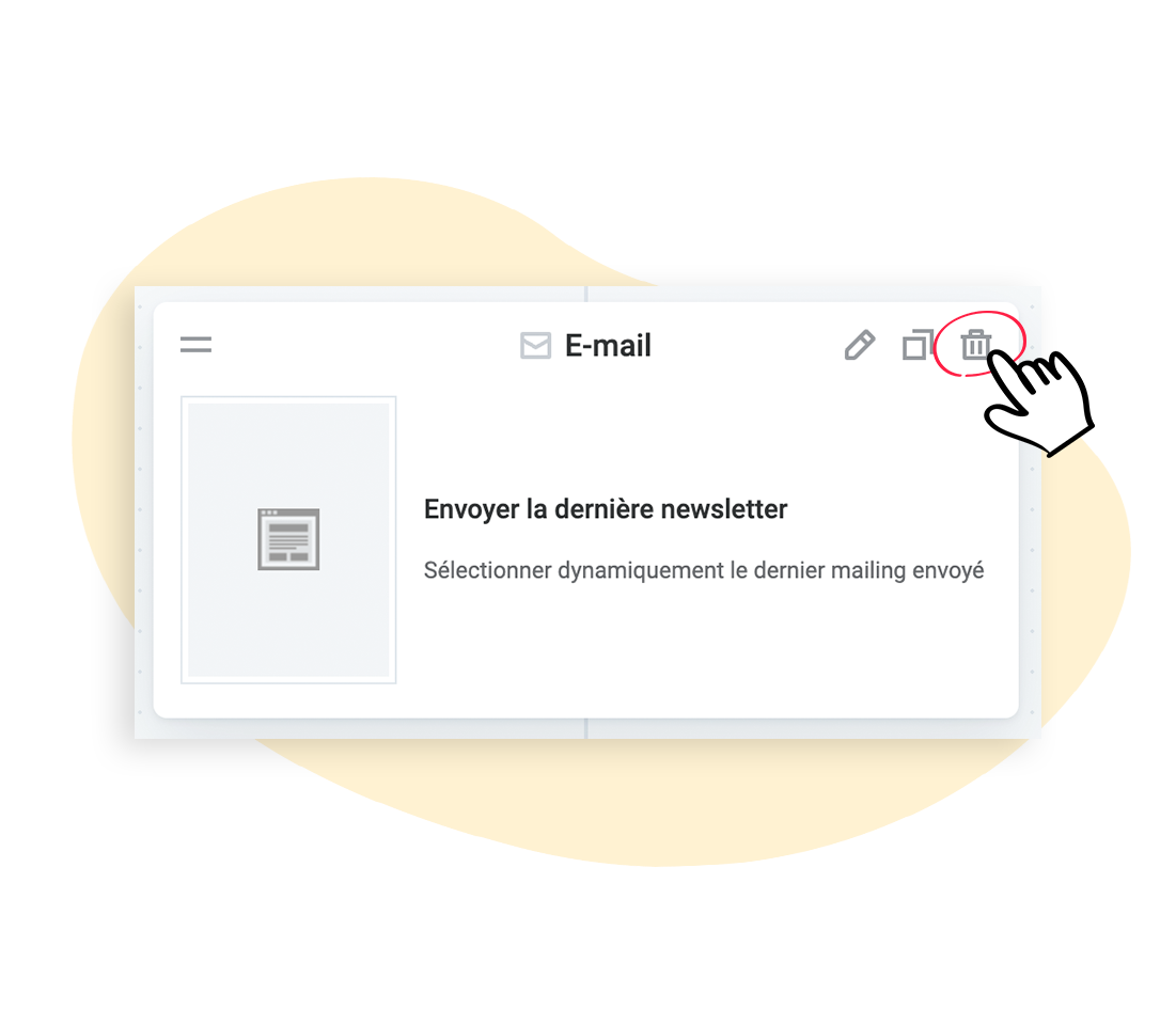 Supprimer un mailing de la série d'automatisation