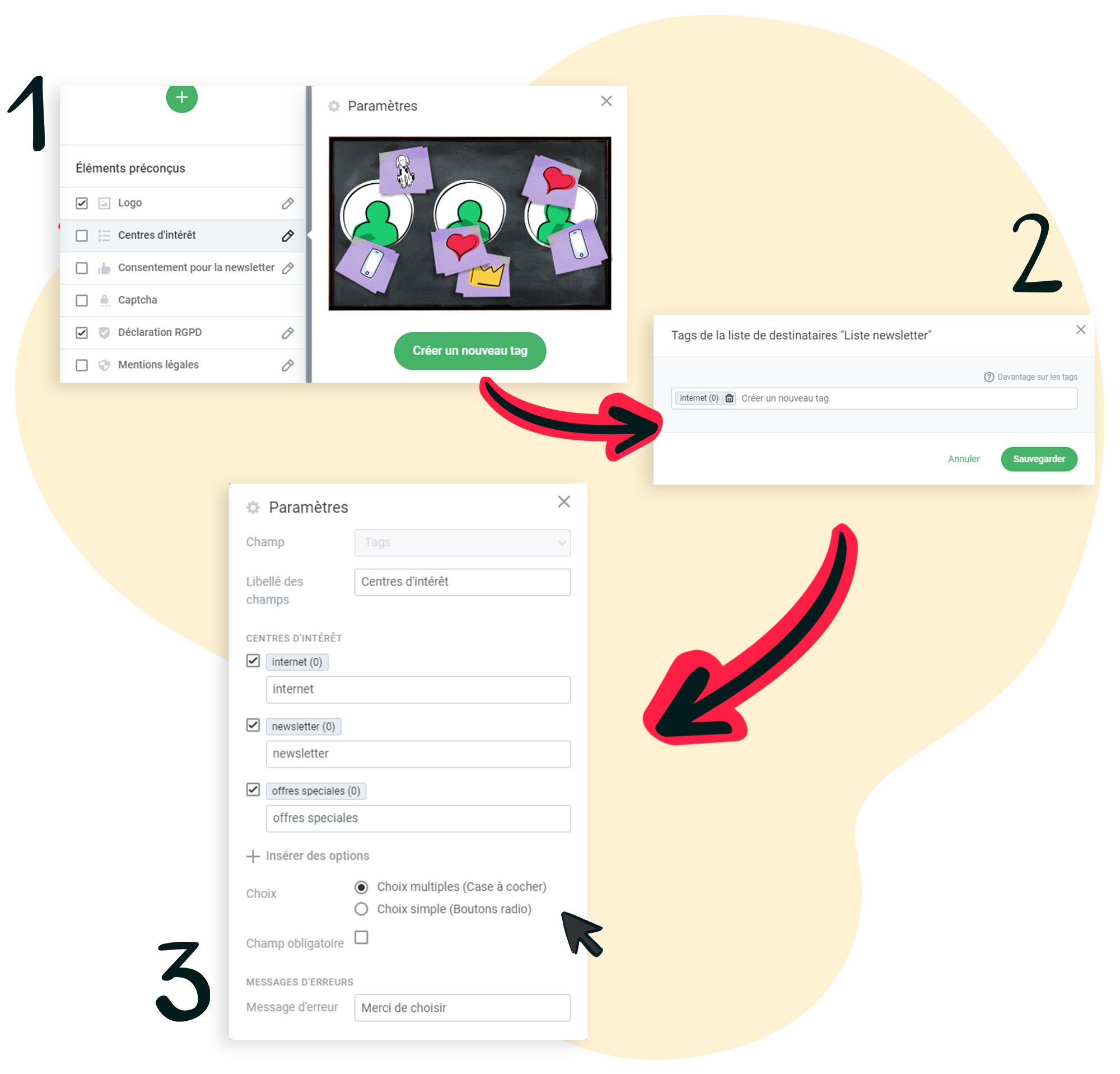 Guide étape par étape pour ajouter des tags dans un formulaire