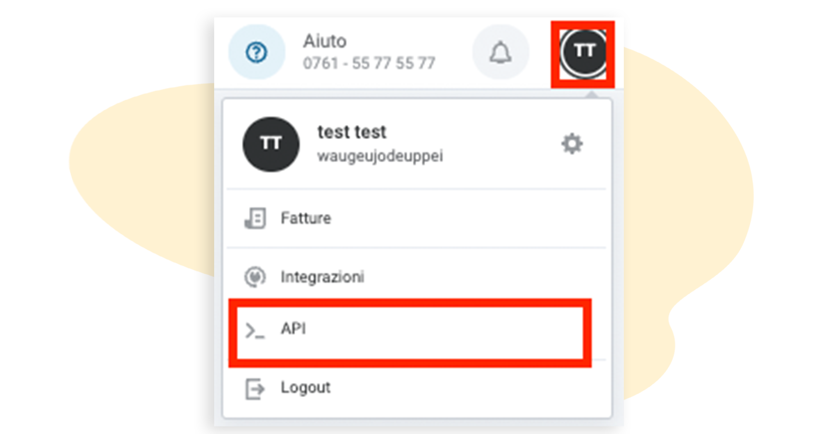 Accesso API
