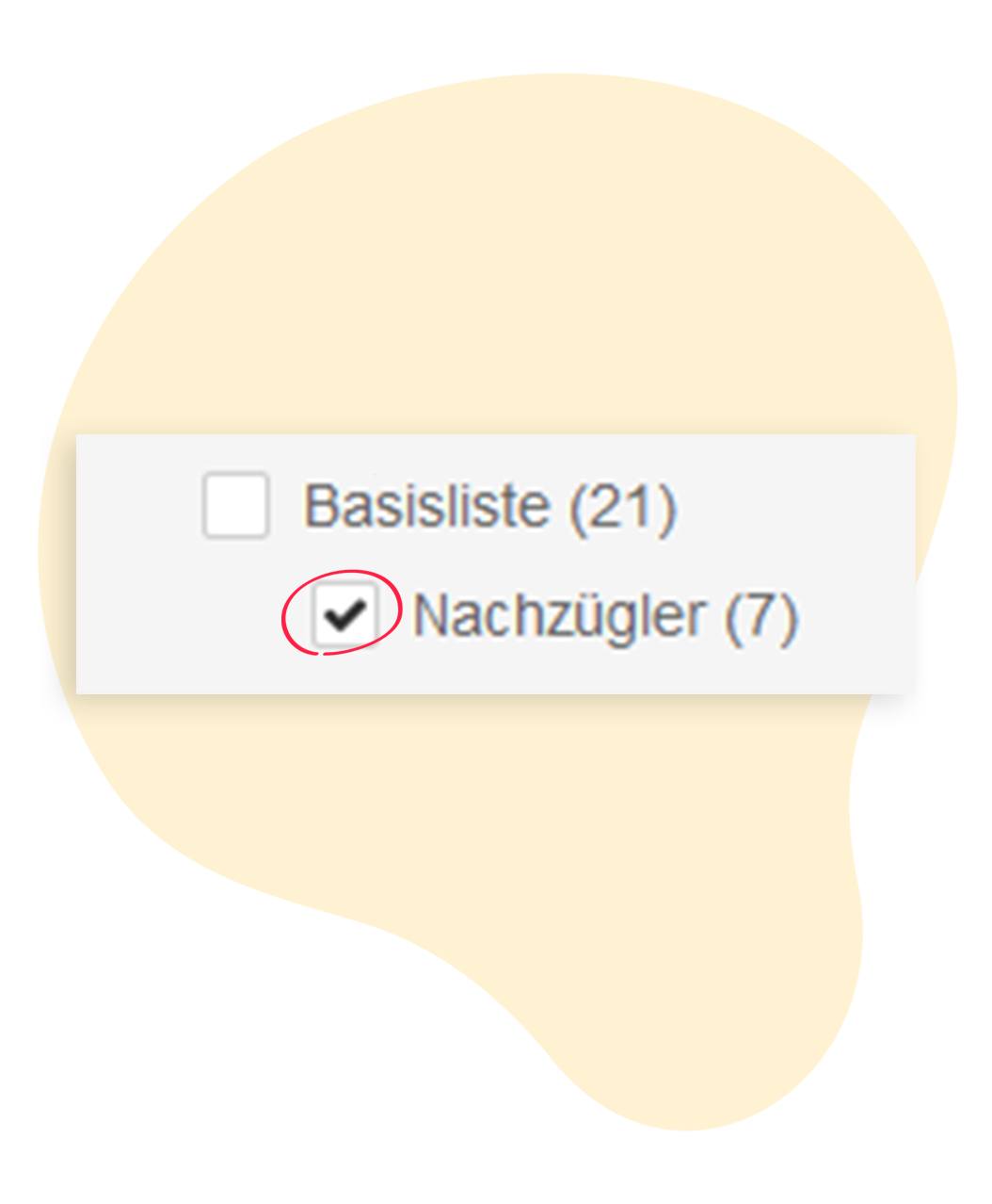 Neu angelegtes Segment bei Newsletterversand auswählen